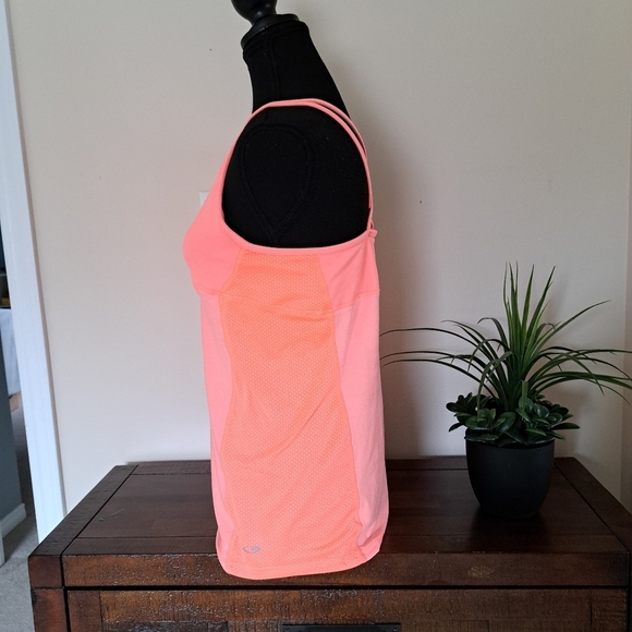 C9 By Champion Activewear Tank Women's XL Strappy Orange Workout Top - Picture 7 of 13
